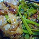簡単ヘルシーボリューミー鶏モモ肉と小松菜の別々焼き